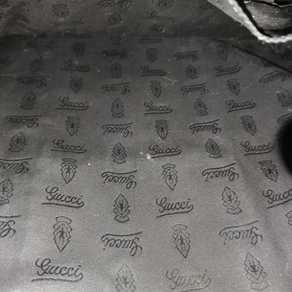 Monogram Coated Canvas Tote Bag Black