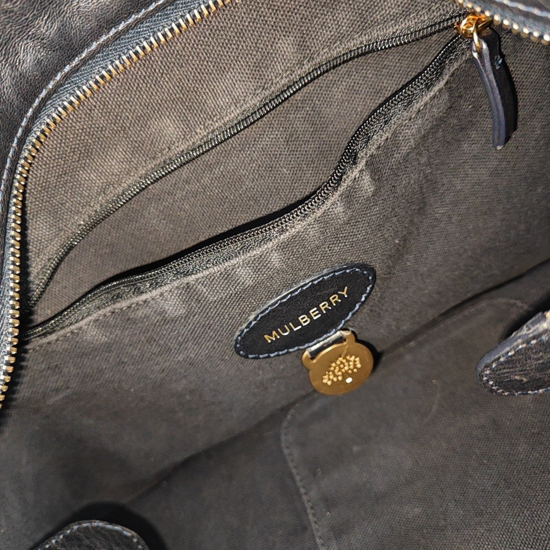 Fabric Bucket Bag Blue