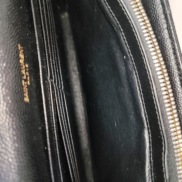 MONOGRAM Medium Chevron Calfskin Black