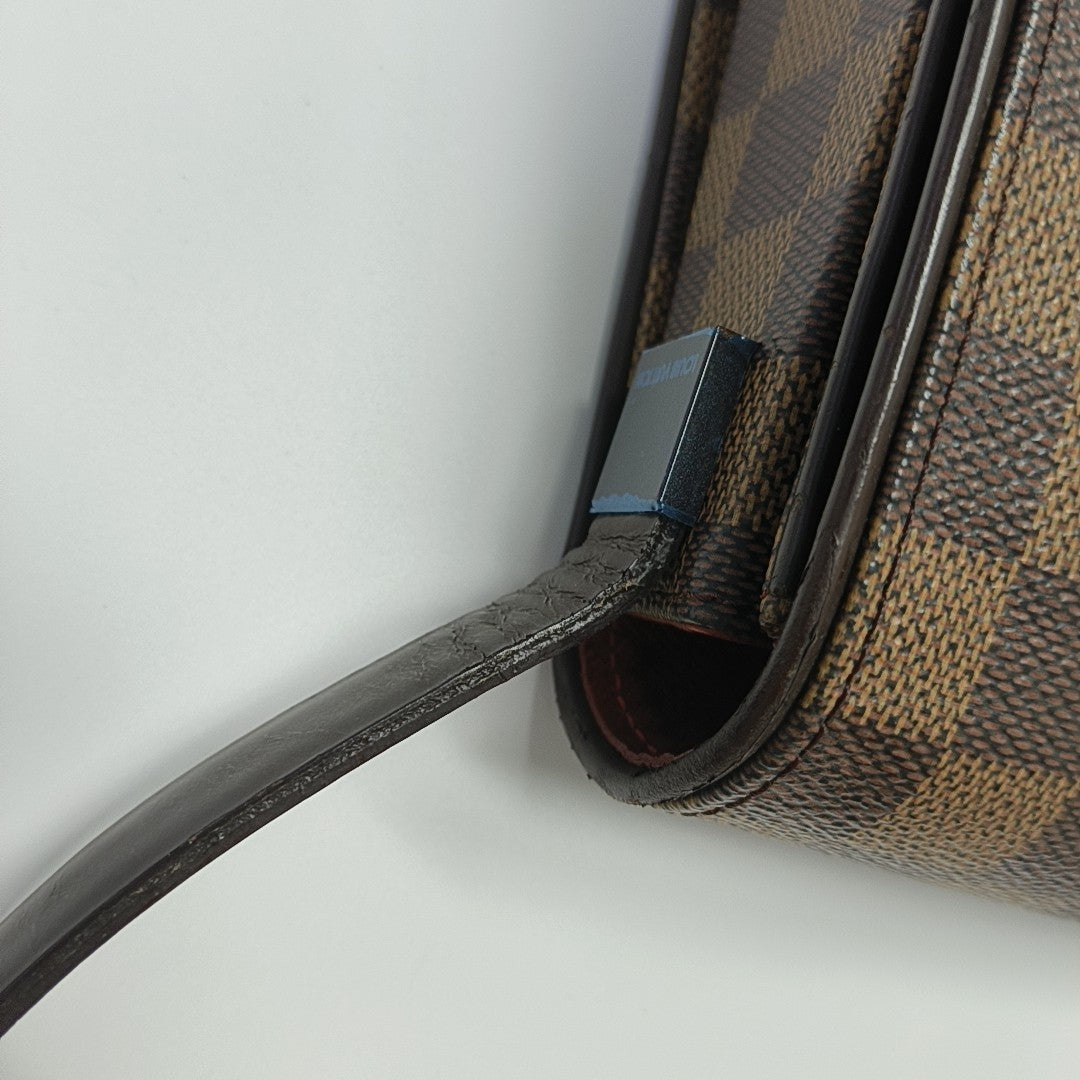 TRIBECA Damier Ebene Coated Canvas Brown