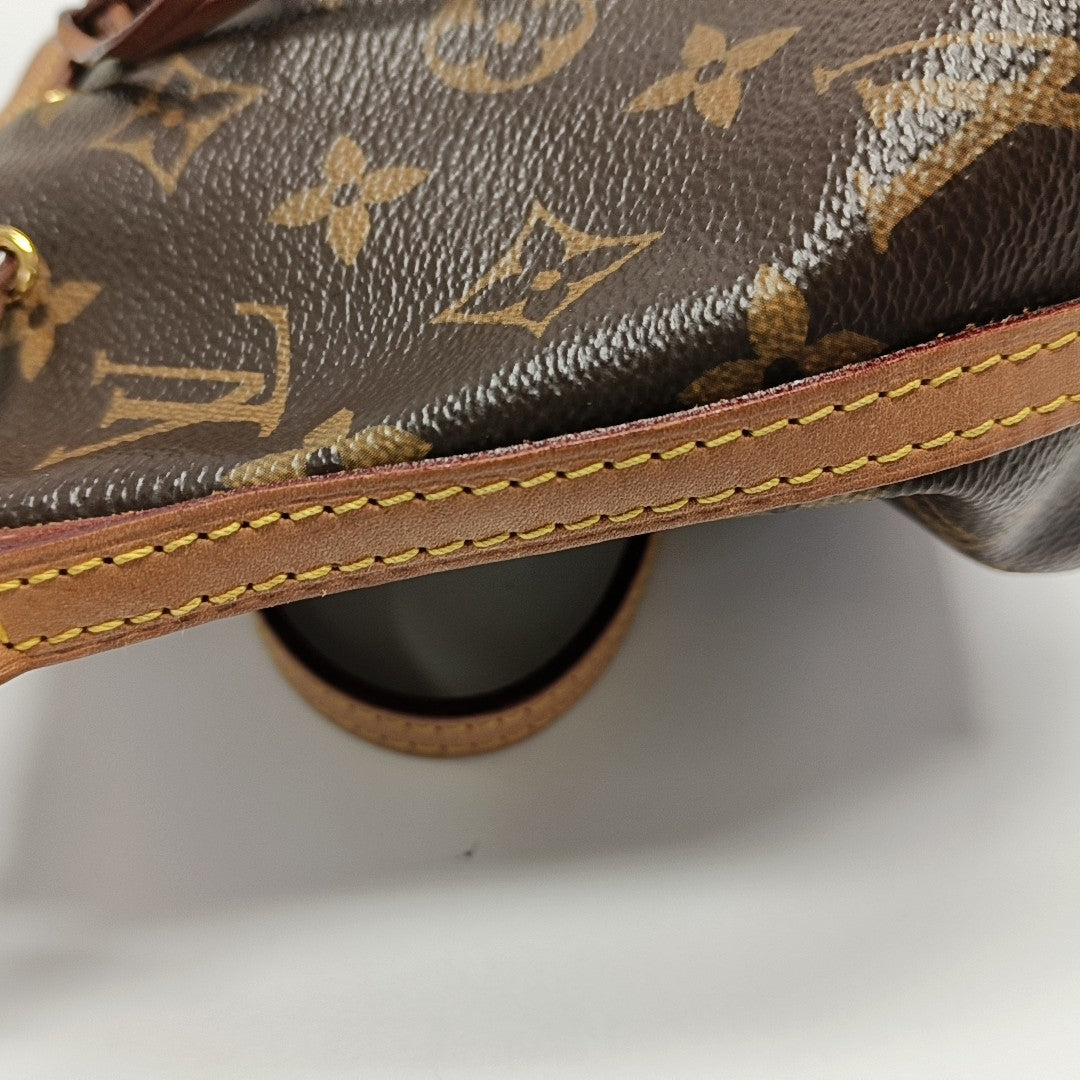 NÉONOÉ Nano Monogram Coated Canvas Brown