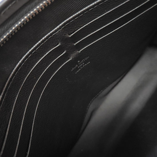 Pochette Voyag MM Monogram Coated Canvas Black