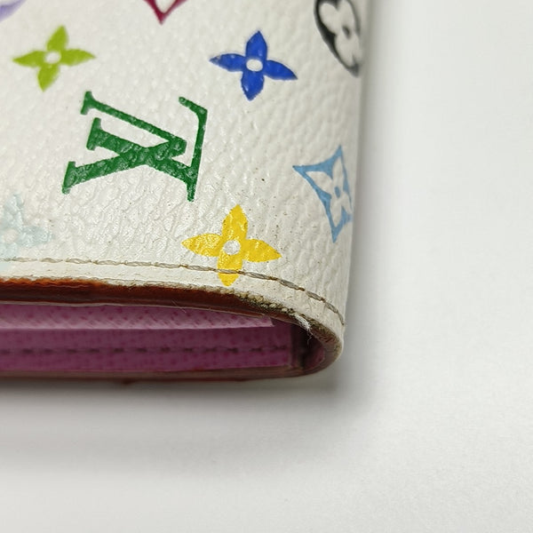 SARAH Monogram Coated Canvas White Wallet