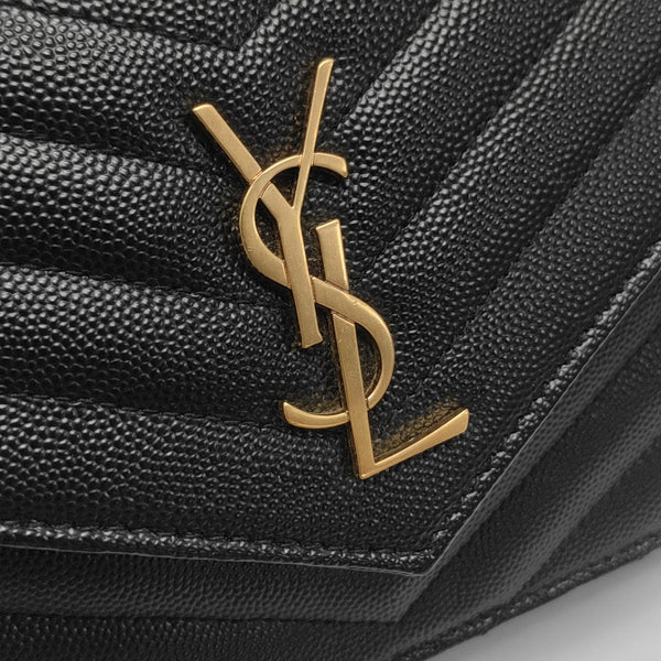 MONOGRAM WOC Chevron Calfskin Black