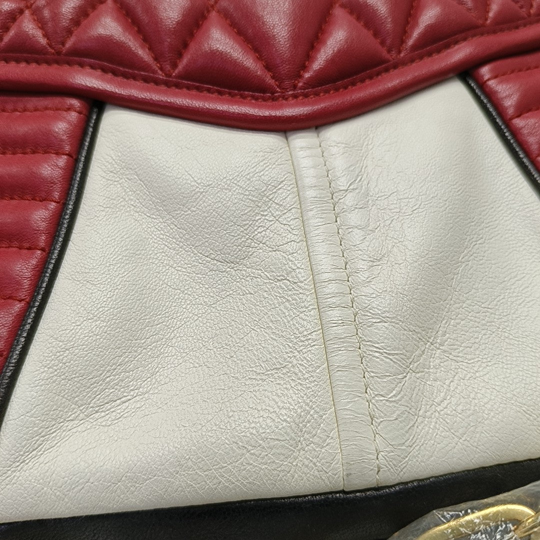 Quilted Lambskin Shoulder Bag Red