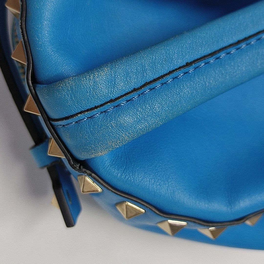 Rockstud Mini Calfskin Blue