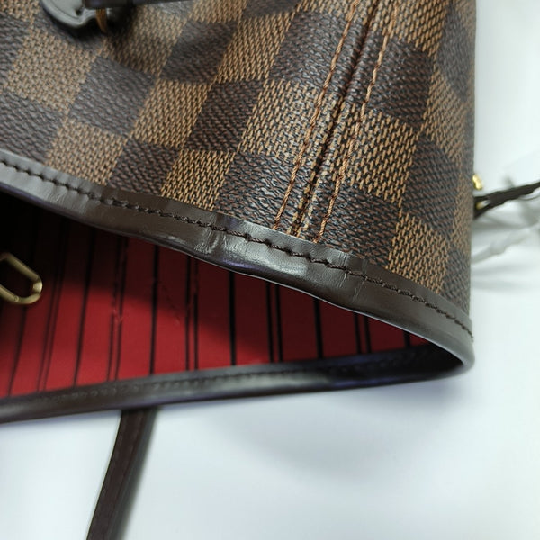 NEVERFULL MM Damier Ebene Coated Canvas Brown
