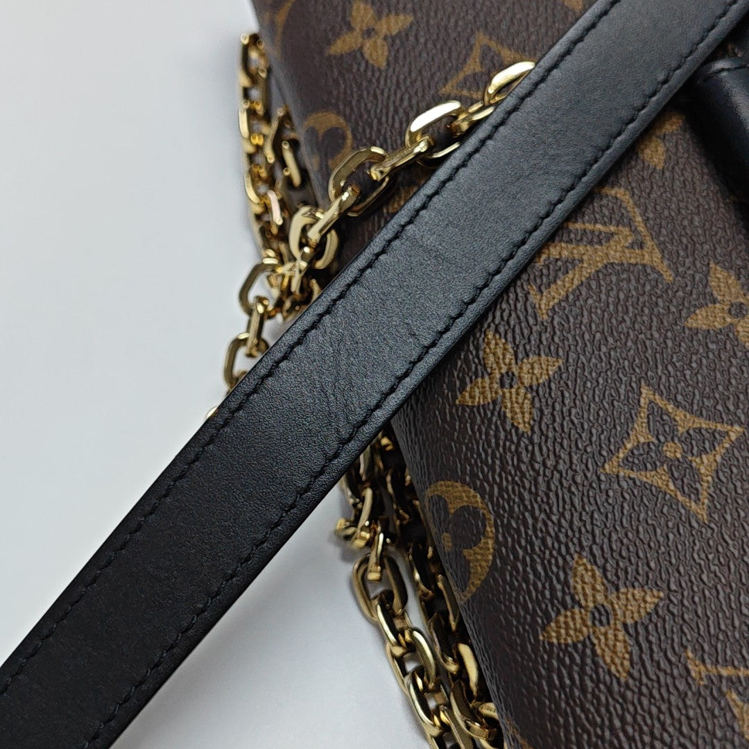 MARCEAU Monogram Coated Canvas Brown