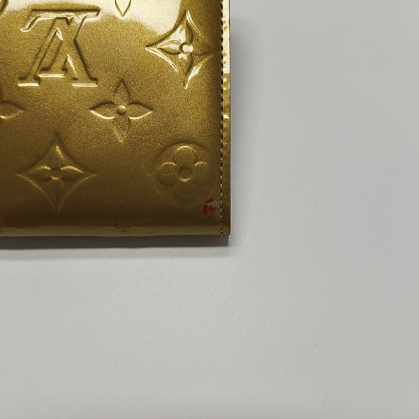 INTERNATIONAL Monogram Patent Leather Yellow Wallet