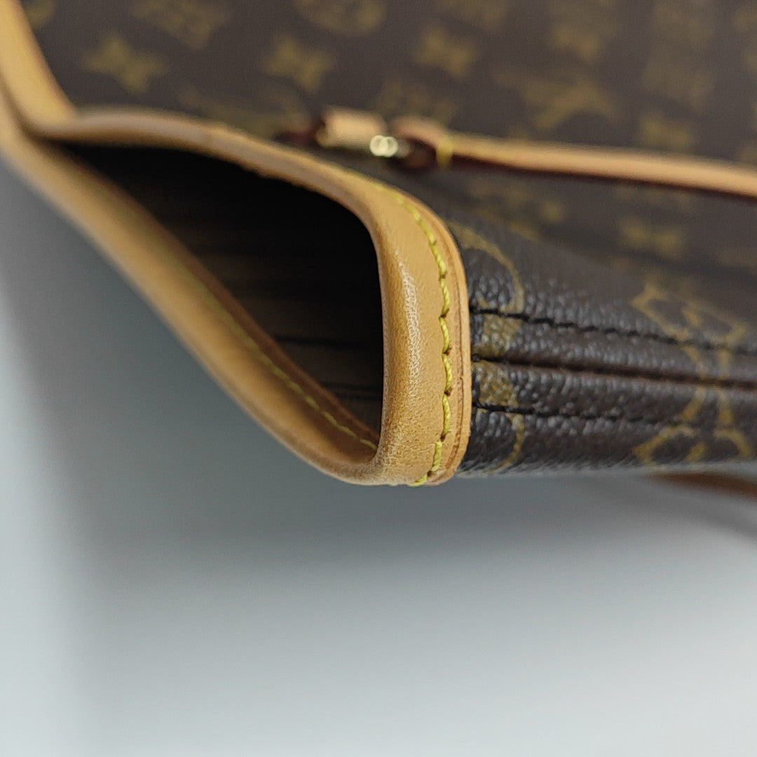NEVERFULL GM Monogram Coated Canvas Brown