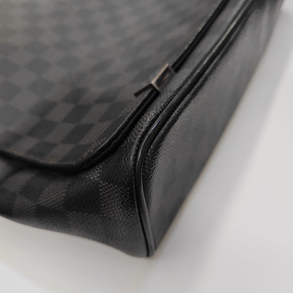 DISTRICT MM Damier Graphite Coated Canvas Gray