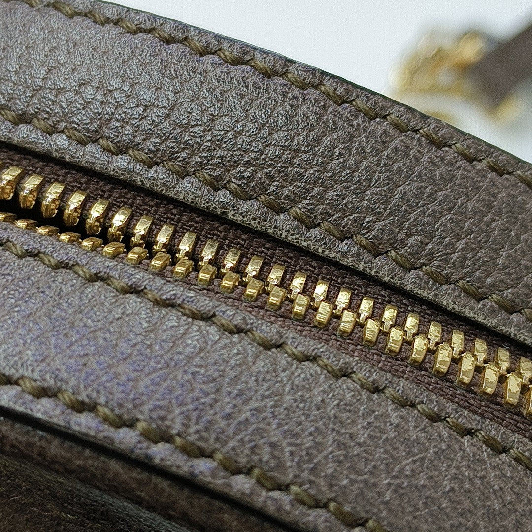 Ophidia Mini Monogram Coated Canvas Beige
