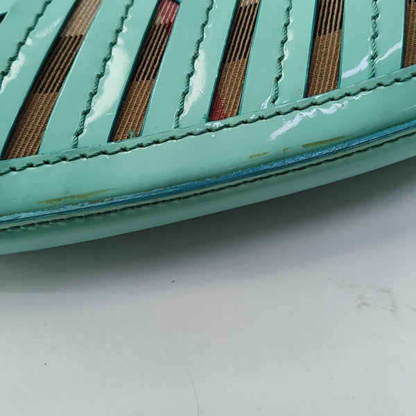 Henley Quilted Calfskin Blue