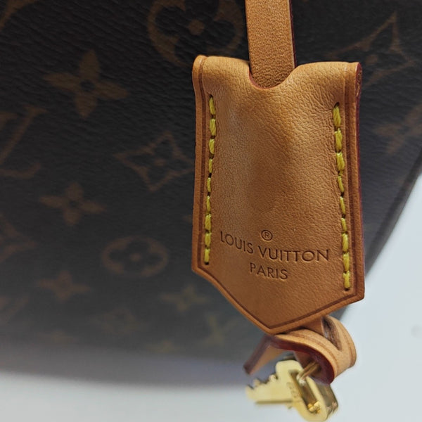 MONTAIGNE BB Monogram Coated Canvas Brown