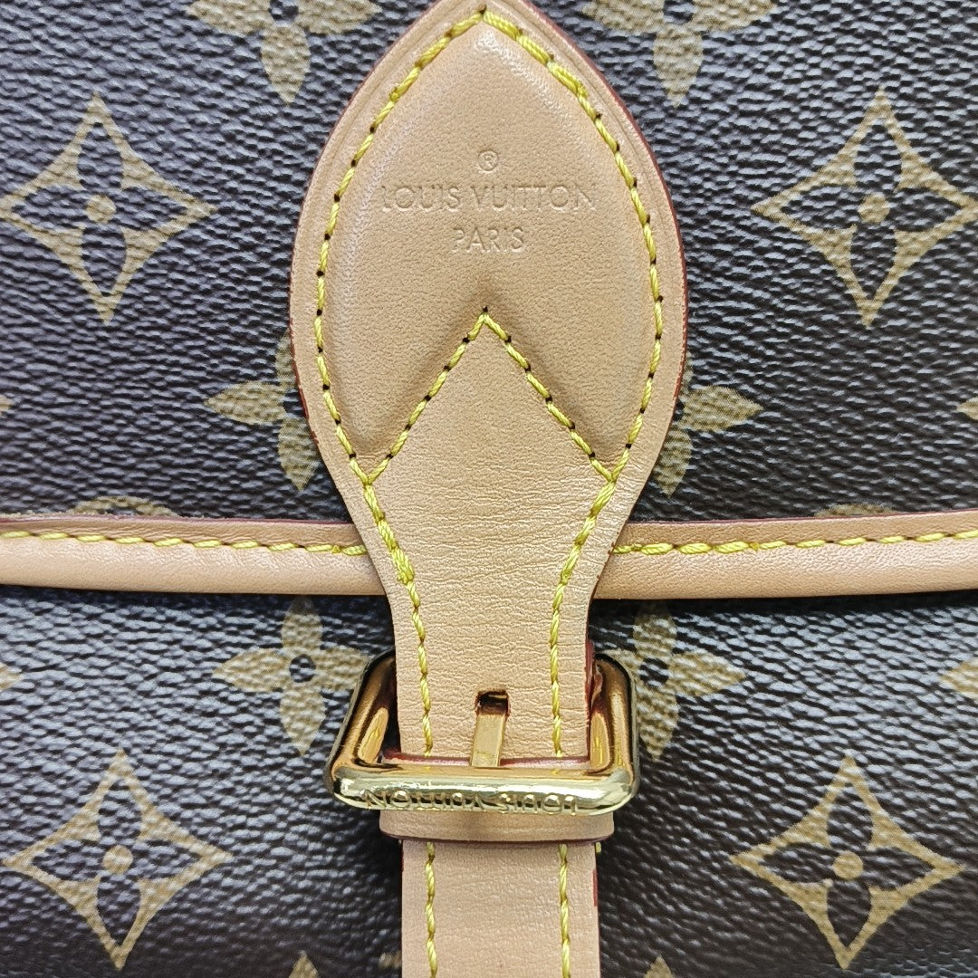 DIANE Monogram Coated Canvas Brown