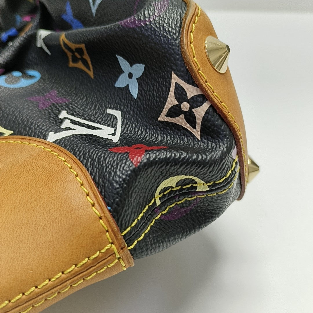 JUDY PM Monogram Coated Canvas Black