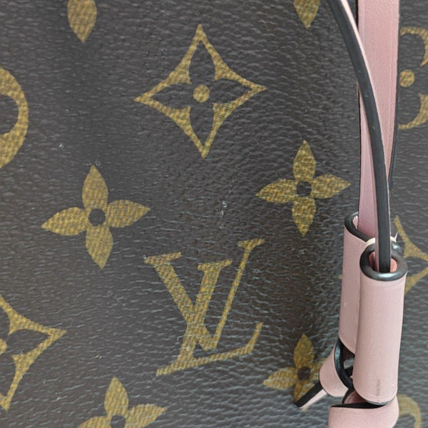 NÉONOÉ MM Monogram Coated Canvas Brown