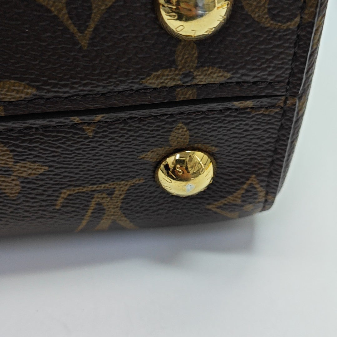 CLUNY Monogram Coated Canvas Brown