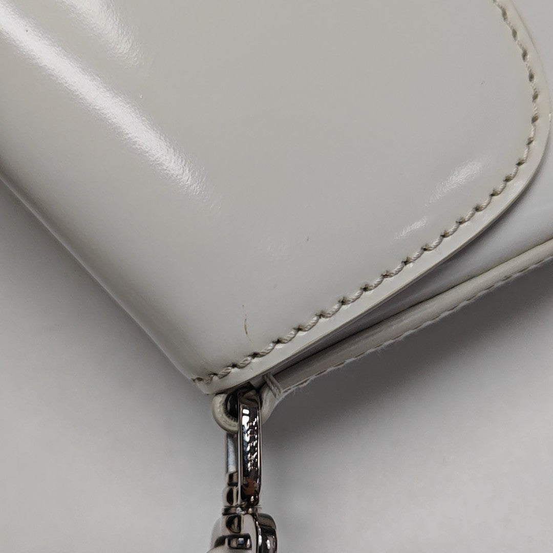 Cleo Saffiano Calfskin White