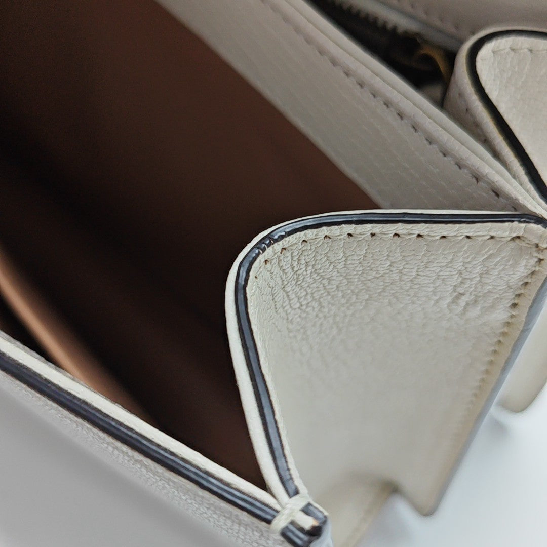 Calfskin Shoulder Bag White