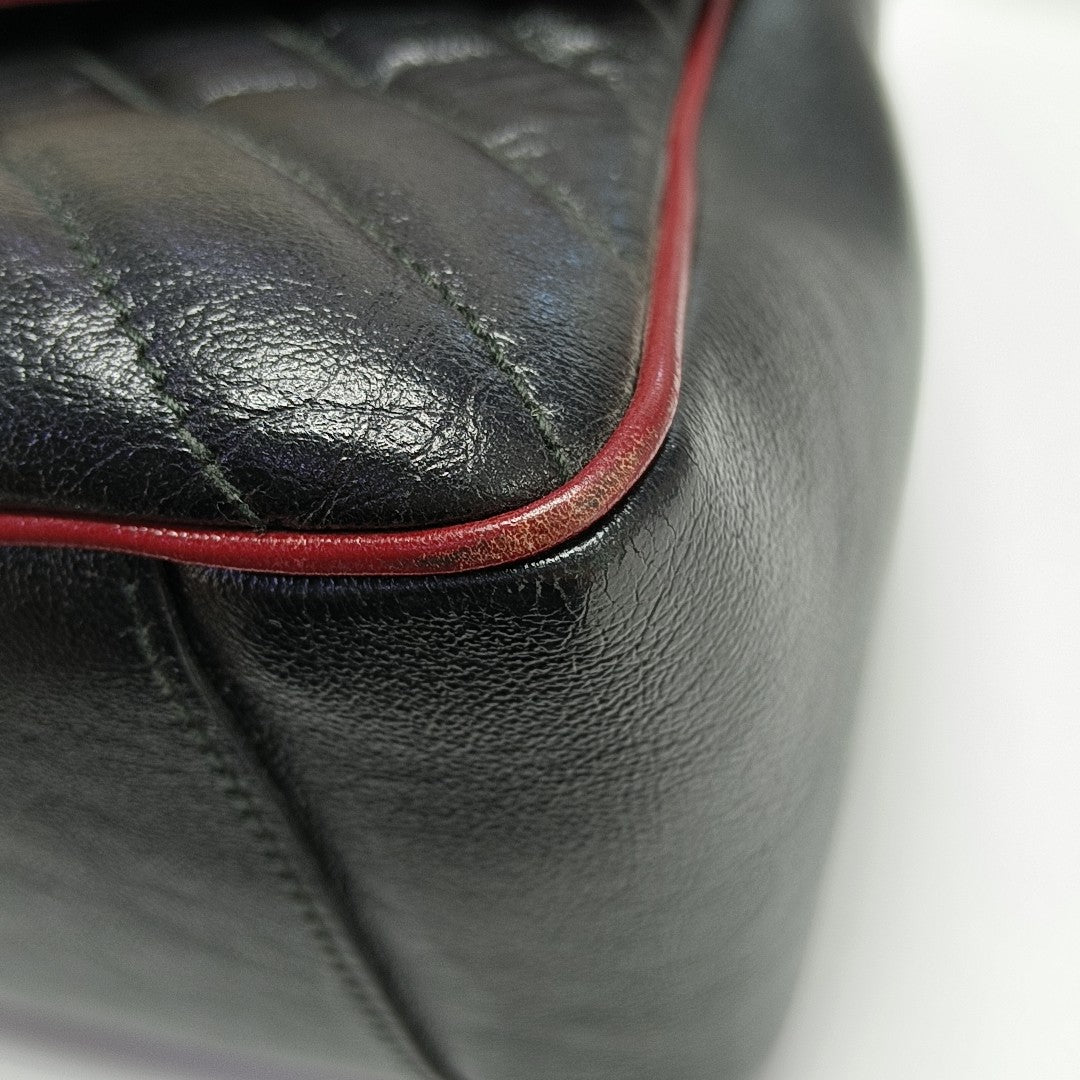 GG Marmont Small Quilted Calfskin Black