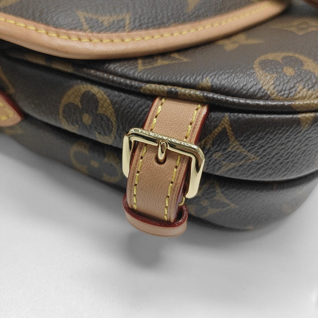 SAUMUR BB Monogram Coated Canvas Brown