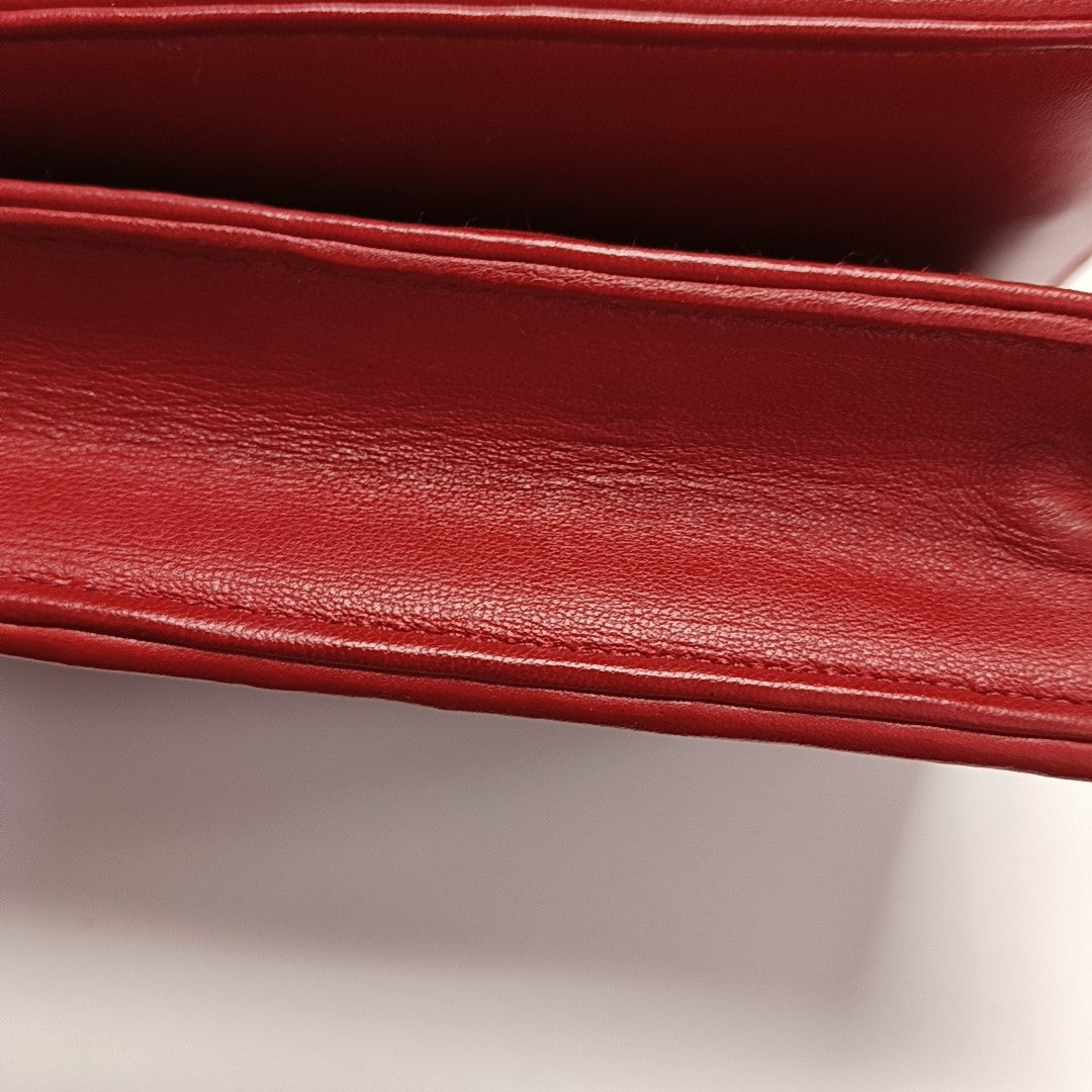 Mini Bag Quilted Lambskin Red