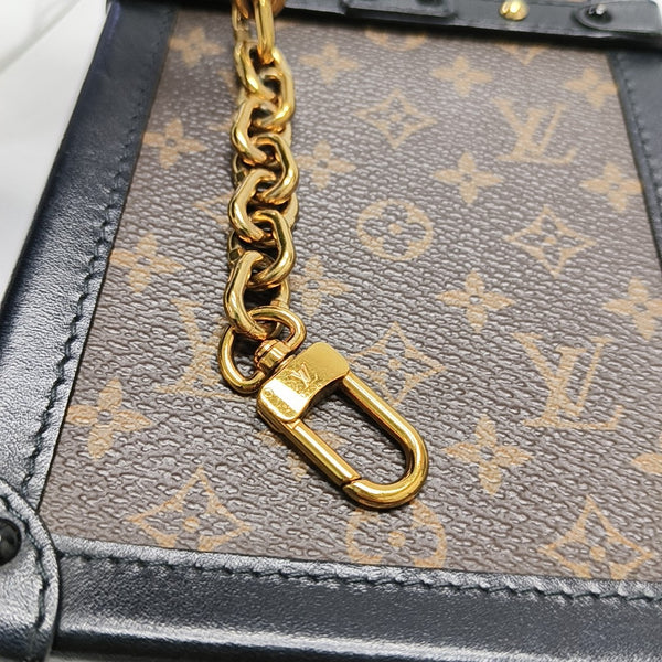 TRUNK Monogram Coated Canvas Brown