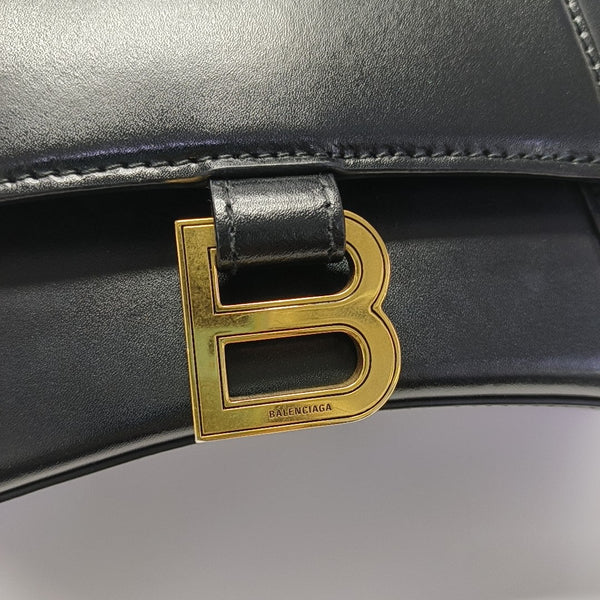 Hourglass S Calfskin Black