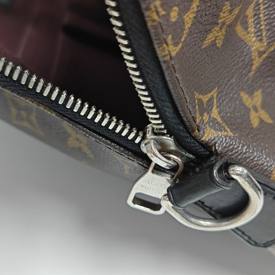 Monogram Coated Canvas Shoulder Bag Brown