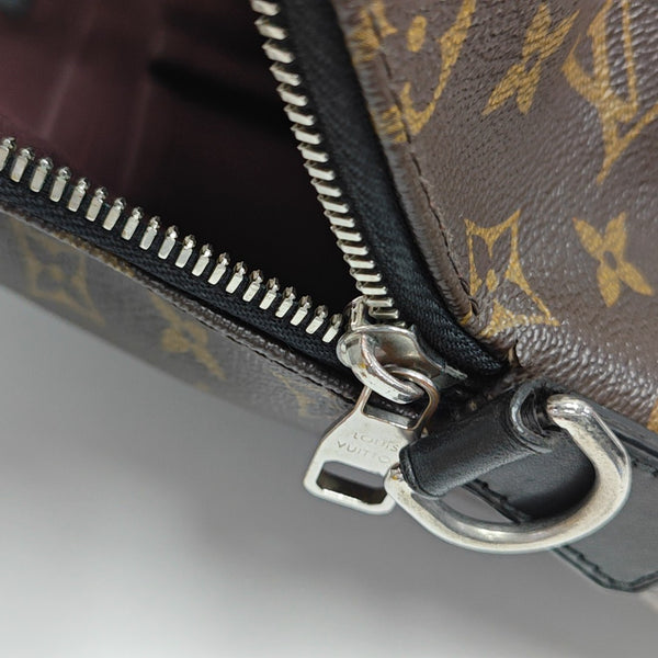 Monogram Coated Canvas Shoulder Bag Brown