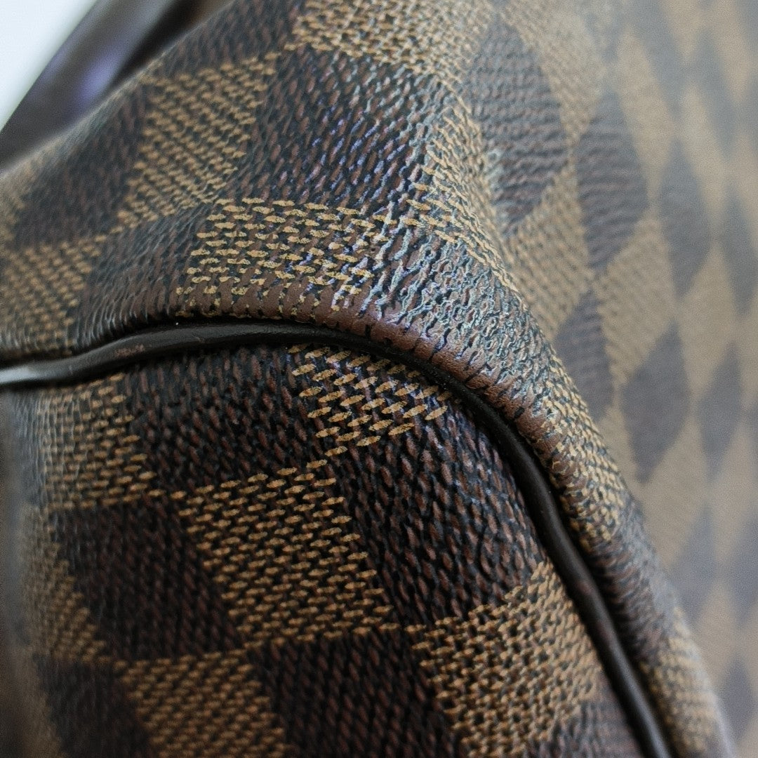 SPEEDY 30 Damier Ebene Coated Canvas Brown