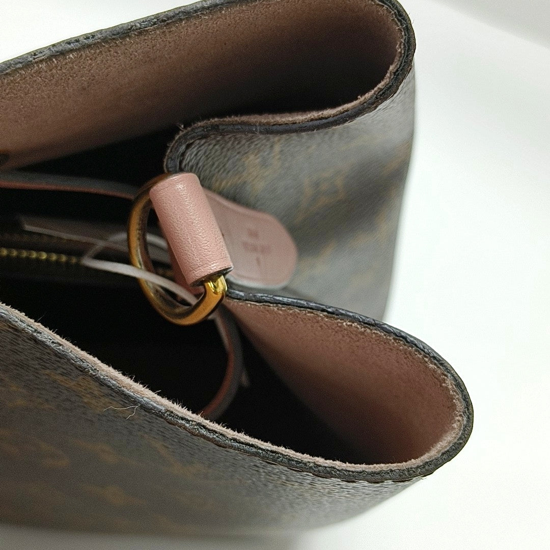 NÉONOÉ MM Monogram Coated Canvas Brown