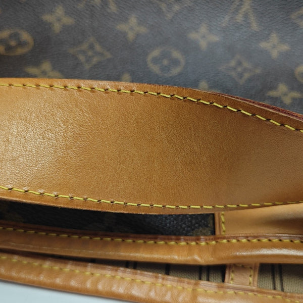 Monogram Coated Canvas Top Handle Bag Brown
