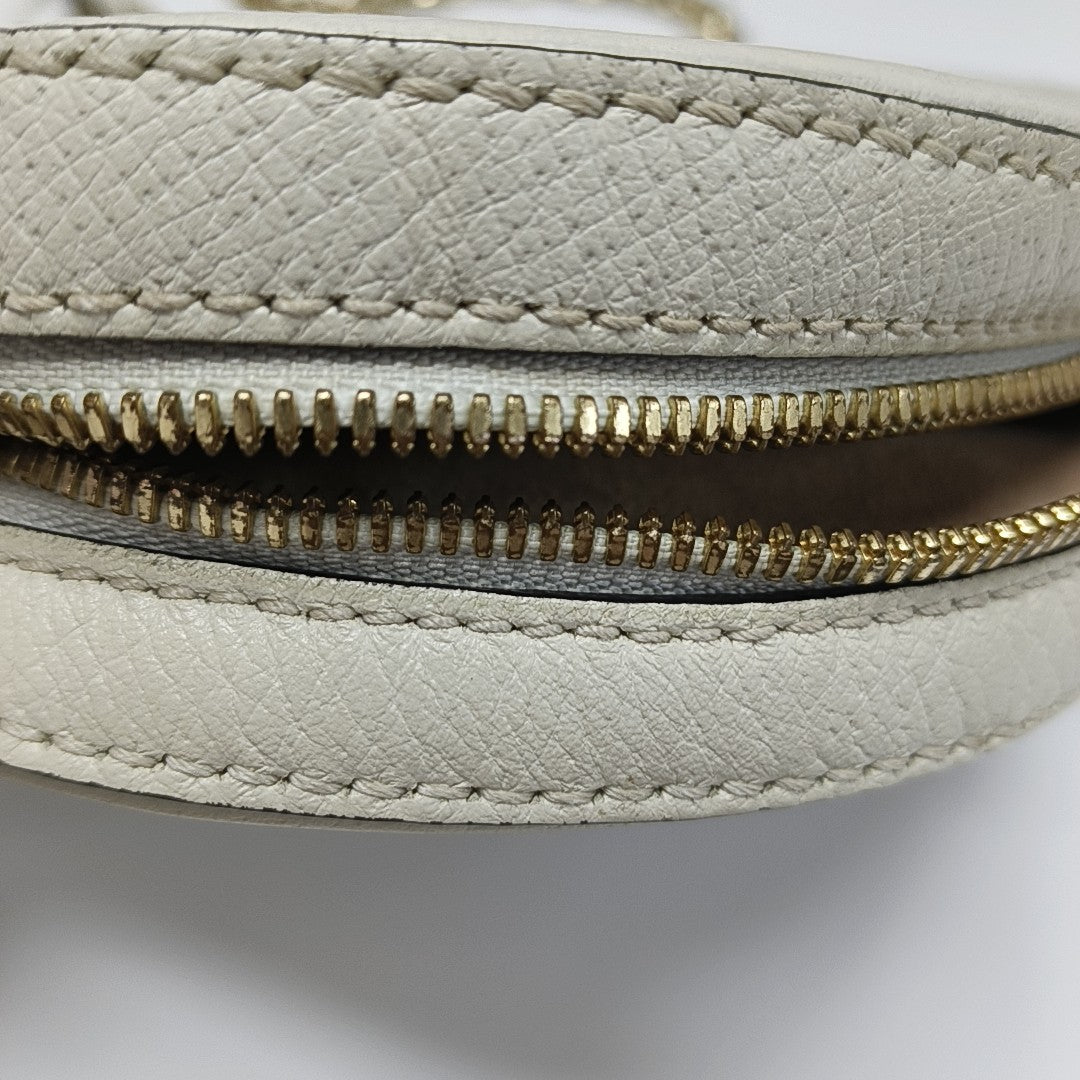 Ophidia Mini Calfskin White