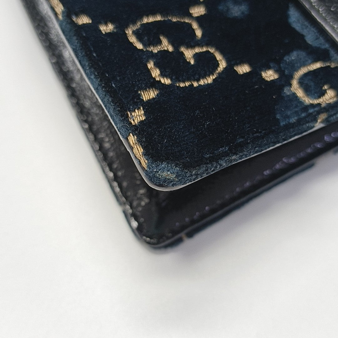 Dionysus Super Mini Monogram Velvet Blue