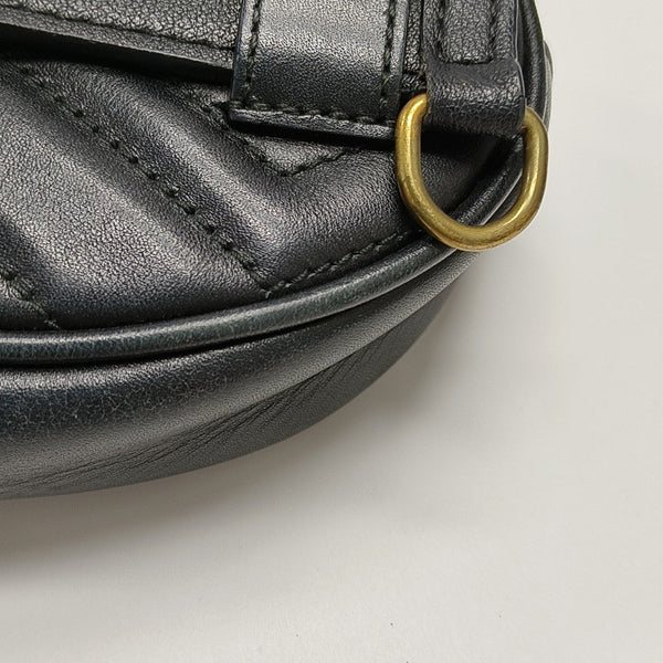 GG Marmont Small Quilted Calfskin Black
