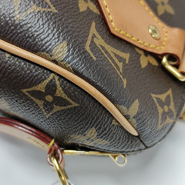 SPEEDY 20 Monogram Coated Canvas Brown