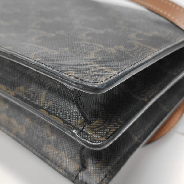 TRIOMPHE CANVAS Small Coated Canvas Brown