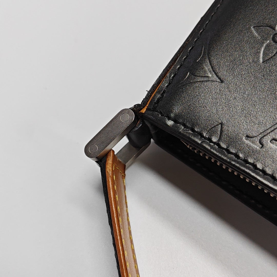 FOWLER Monogram Calfskin Gray