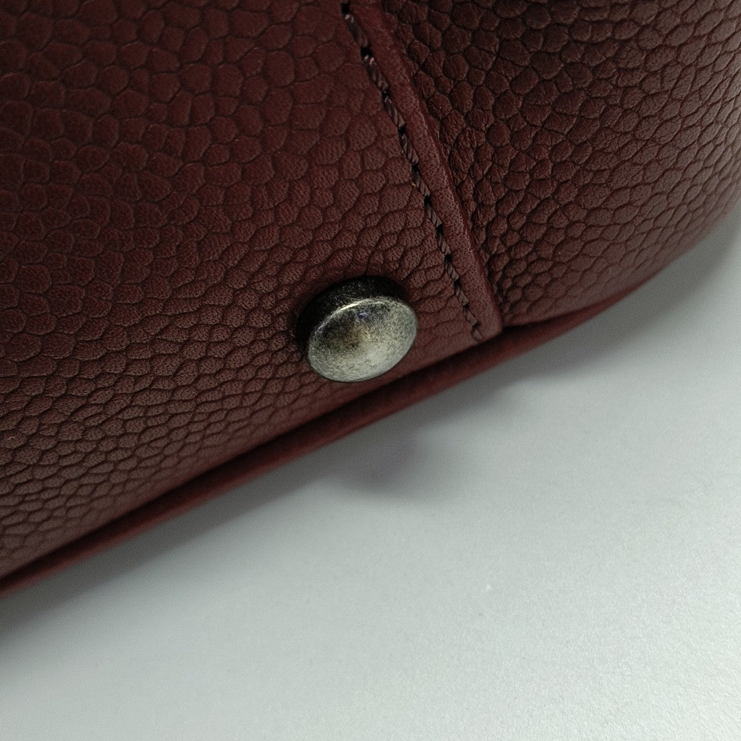 SHIVA Quilted Grained Calfskin Red