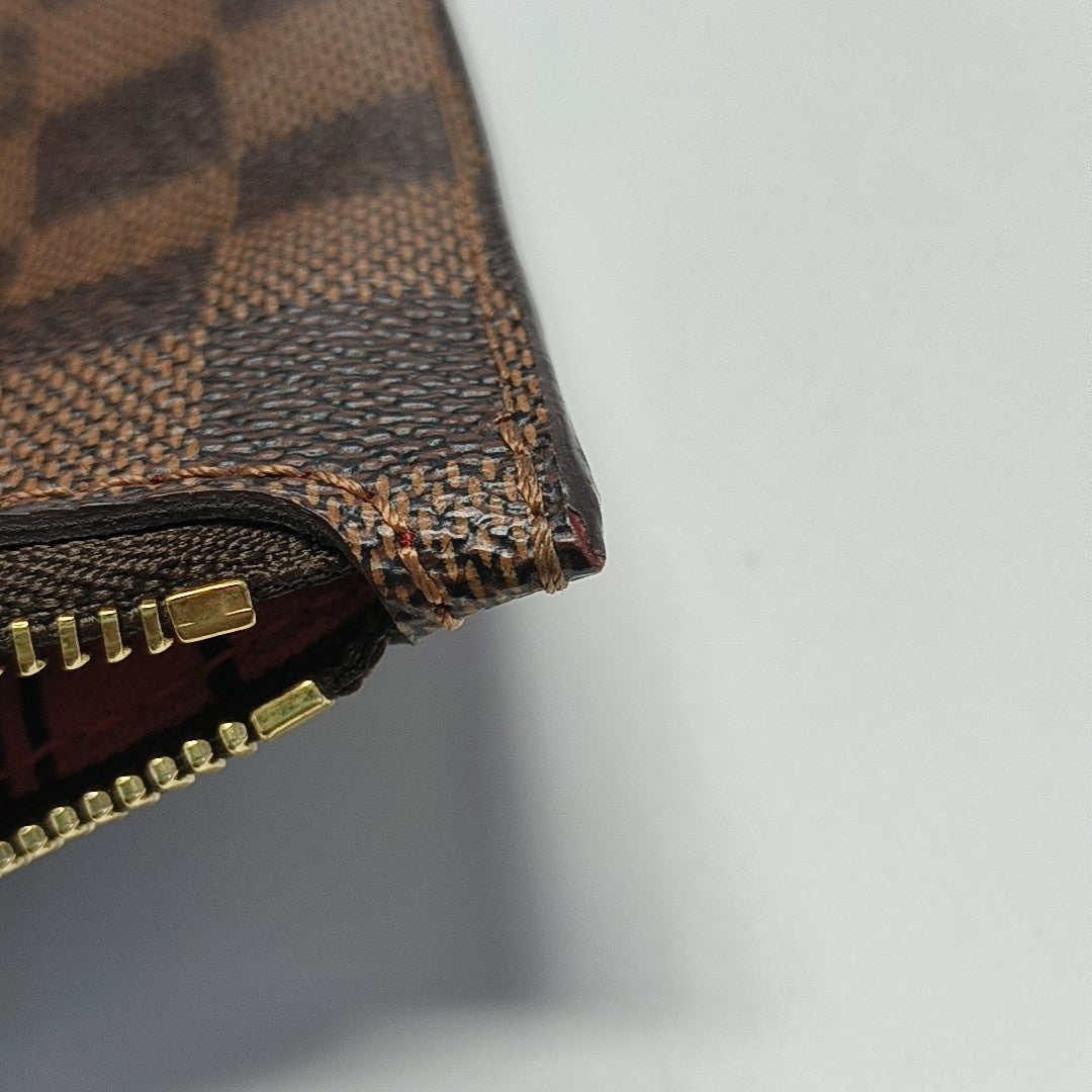 NEVERFULL GM Damier Ebene Coated Canvas Brown