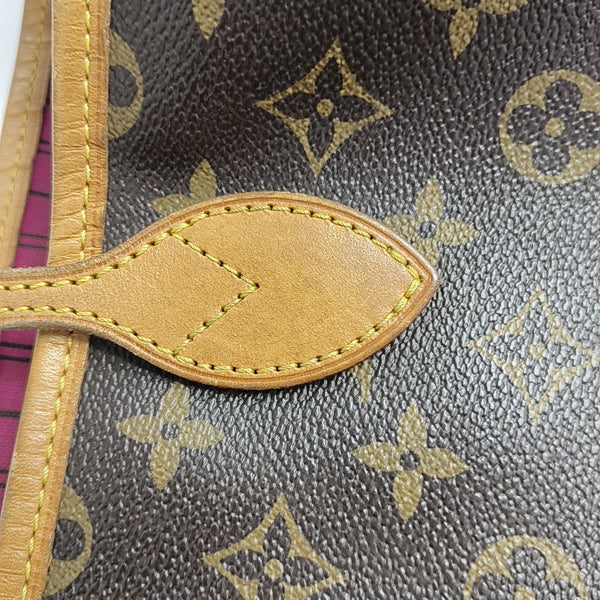 NEVERFULL GM Monogram Coated Canvas Brown