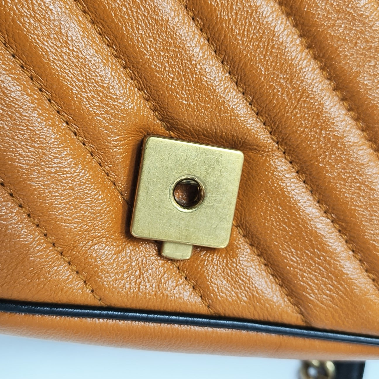 GG Marmont Medium Quilted Calfskin Yellow