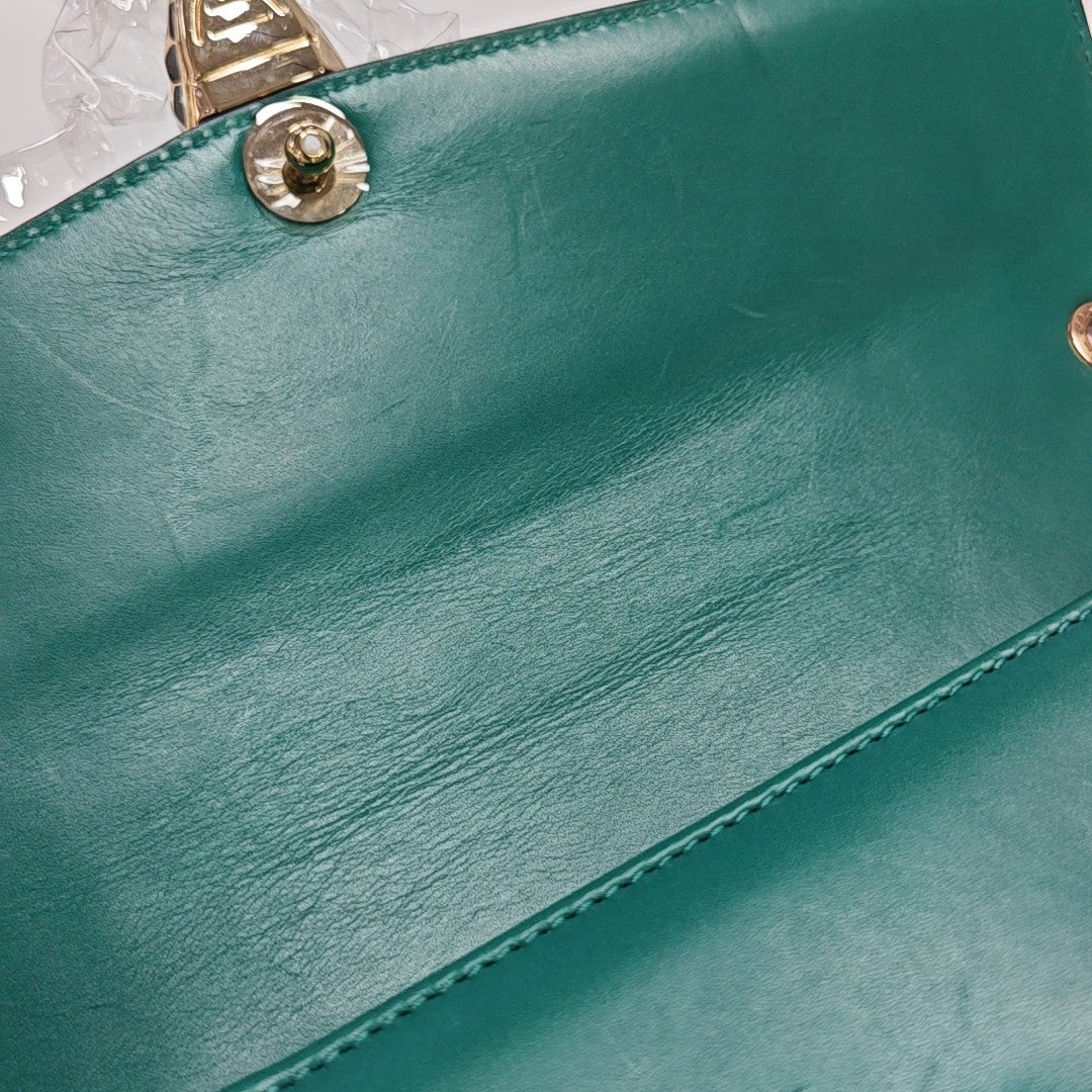 SERPENTI FOREVER Medium Calfskin Green