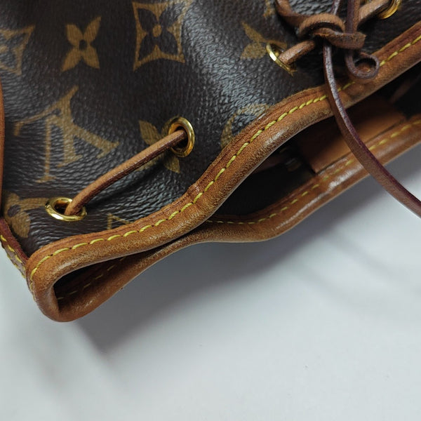 NÉONOÉ Nano Monogram Coated Canvas Brown