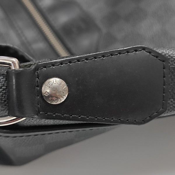 DANIEL Damier Graphite Coated Canvas Gray