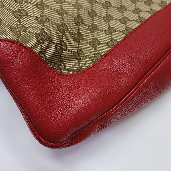 Monogram Coated Canvas Tote Bag Beige