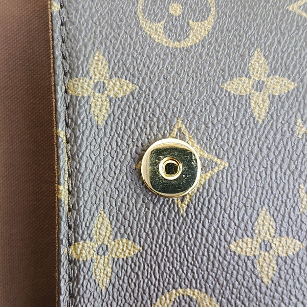 IVY Monogram Coated Canvas Brown