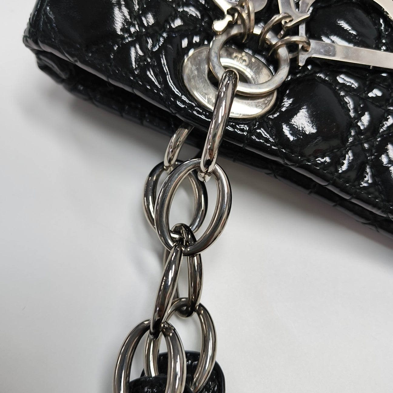 Dior Soft Cannage Patent Leather Black